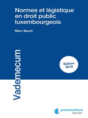 cover image of Normes et légistique en droit public luxembourgeois